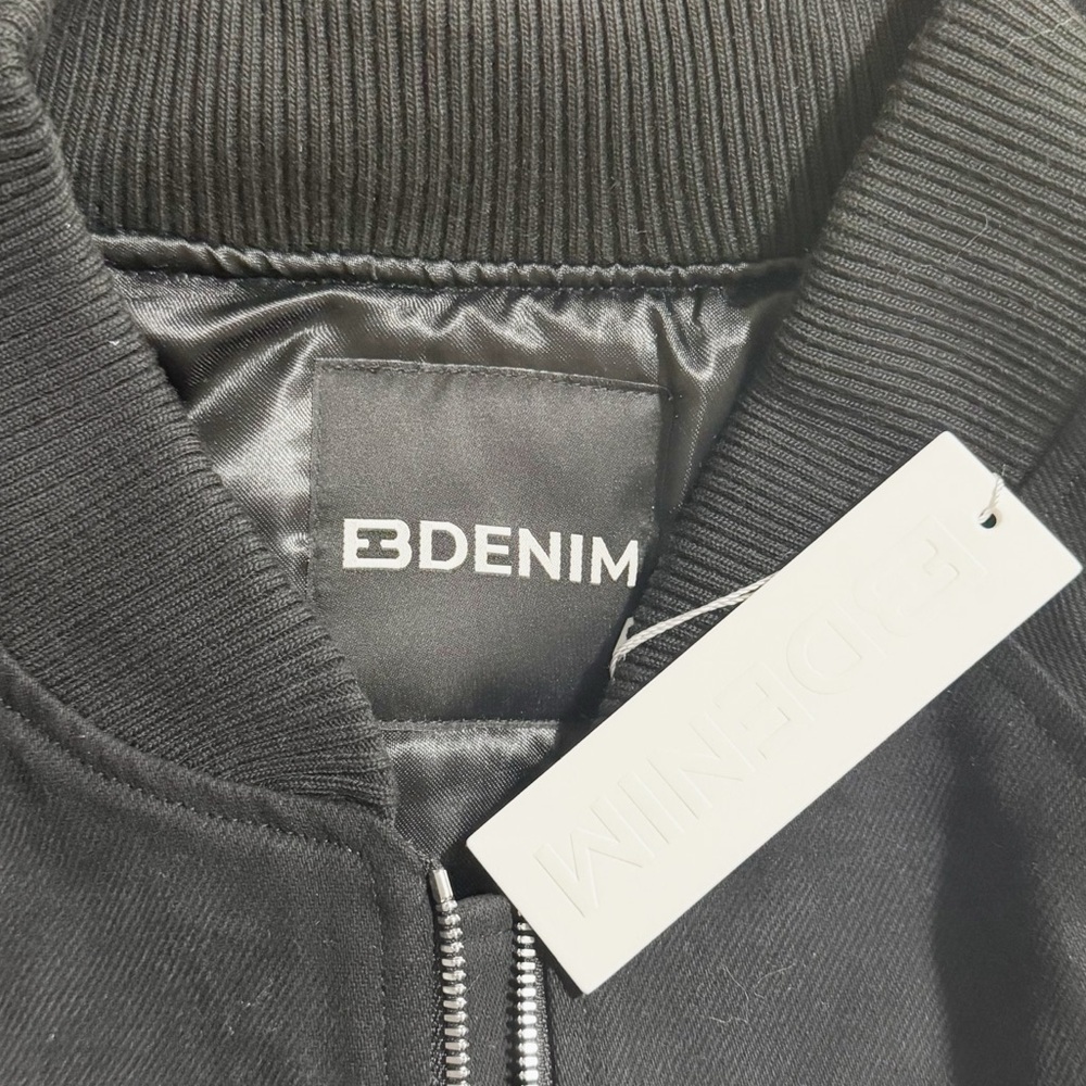 NWT EB Denim Lombardi Cotton Bomber Oversized Jacket Revolve size medium - Picture 6 of 8